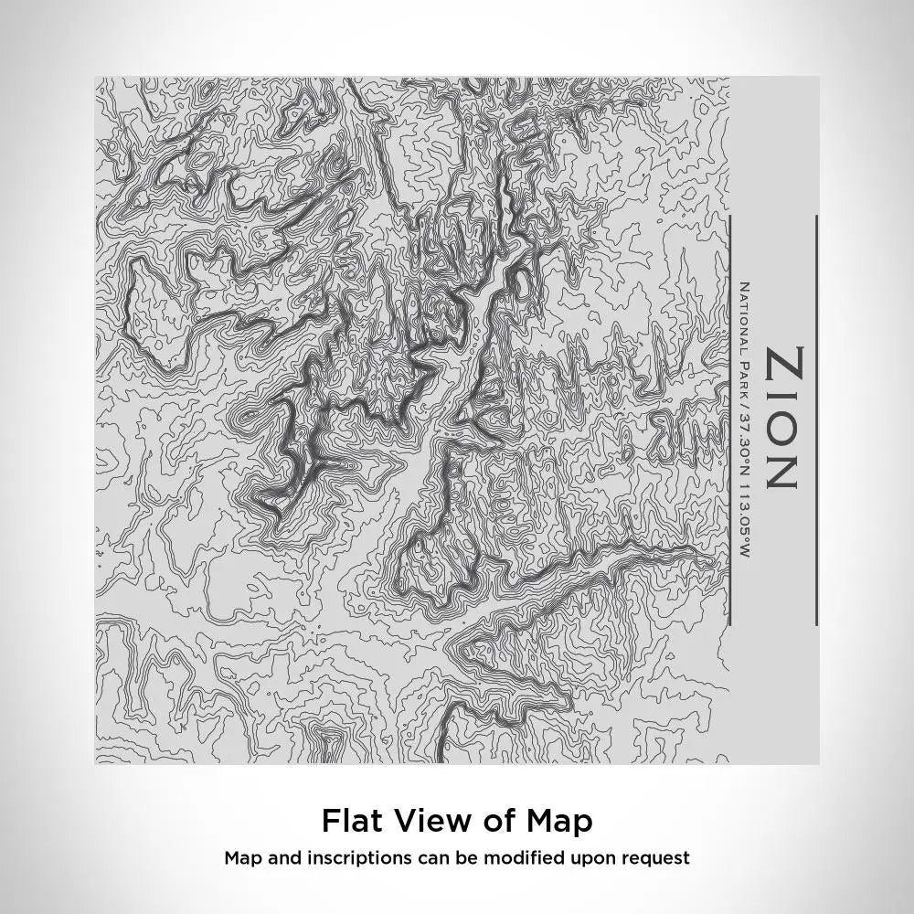 Zion National Park - Utah Map Tumbler Cyan Castor