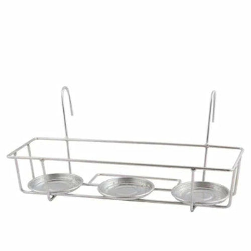 Balcony flowerpot holder, galvanised Sangria Helen