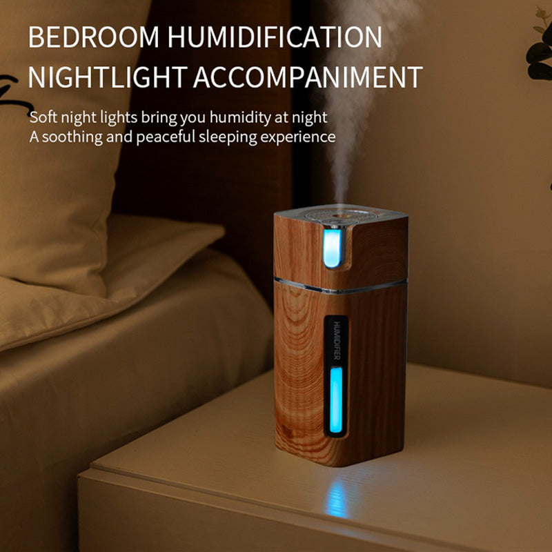 Ultrasonic Air Humidifier USB Mini Mist Maker LED Light Maroon Asteria