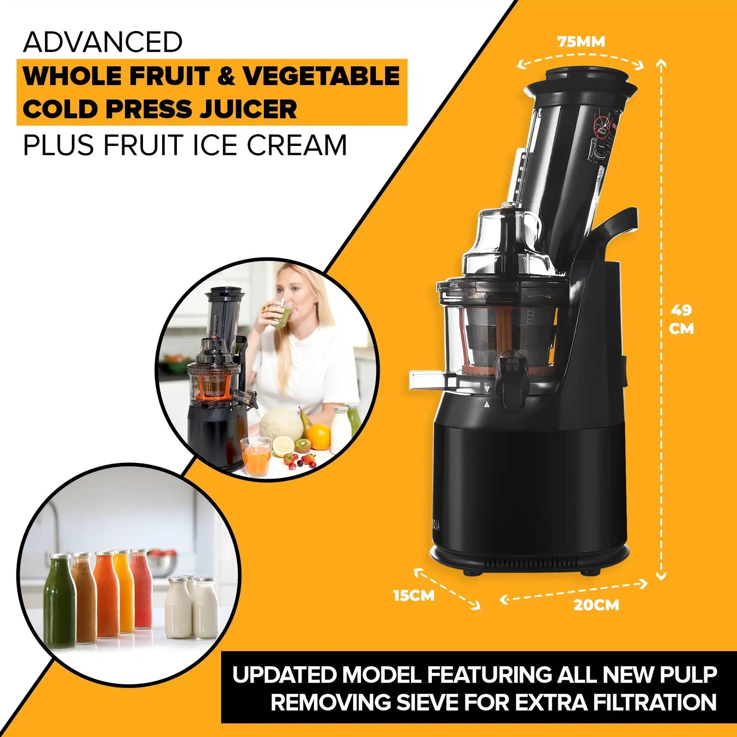 f1900 Whole Fruit Juicer Burgundy Alfie