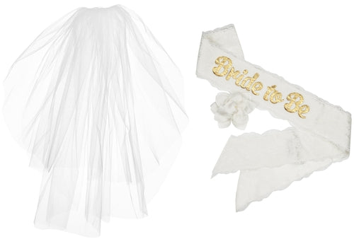 &quot;Bride To Be&quot; White Lace &amp; Satin Bachelorette Fuchsia Hephaestus