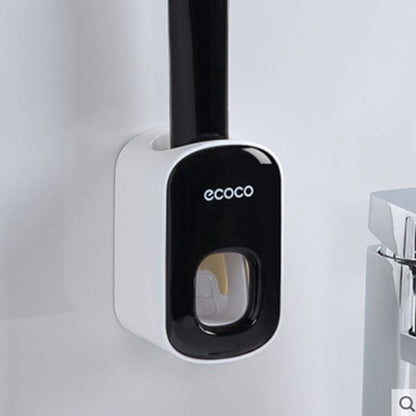 Wall Mounted Automatic Toothpaste Holder For Bathroom Maroon Asteria