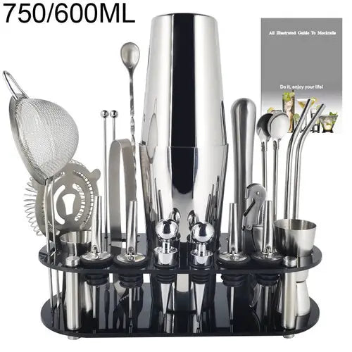 Boston Cocktail Shaker Bar Tools Wine Mixer Set Crimson Medea