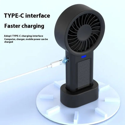 USB Mini Solar Charging Handheld Fan Crimson Medea