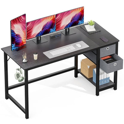 Computer Desk With Drawer Crimson Medea
