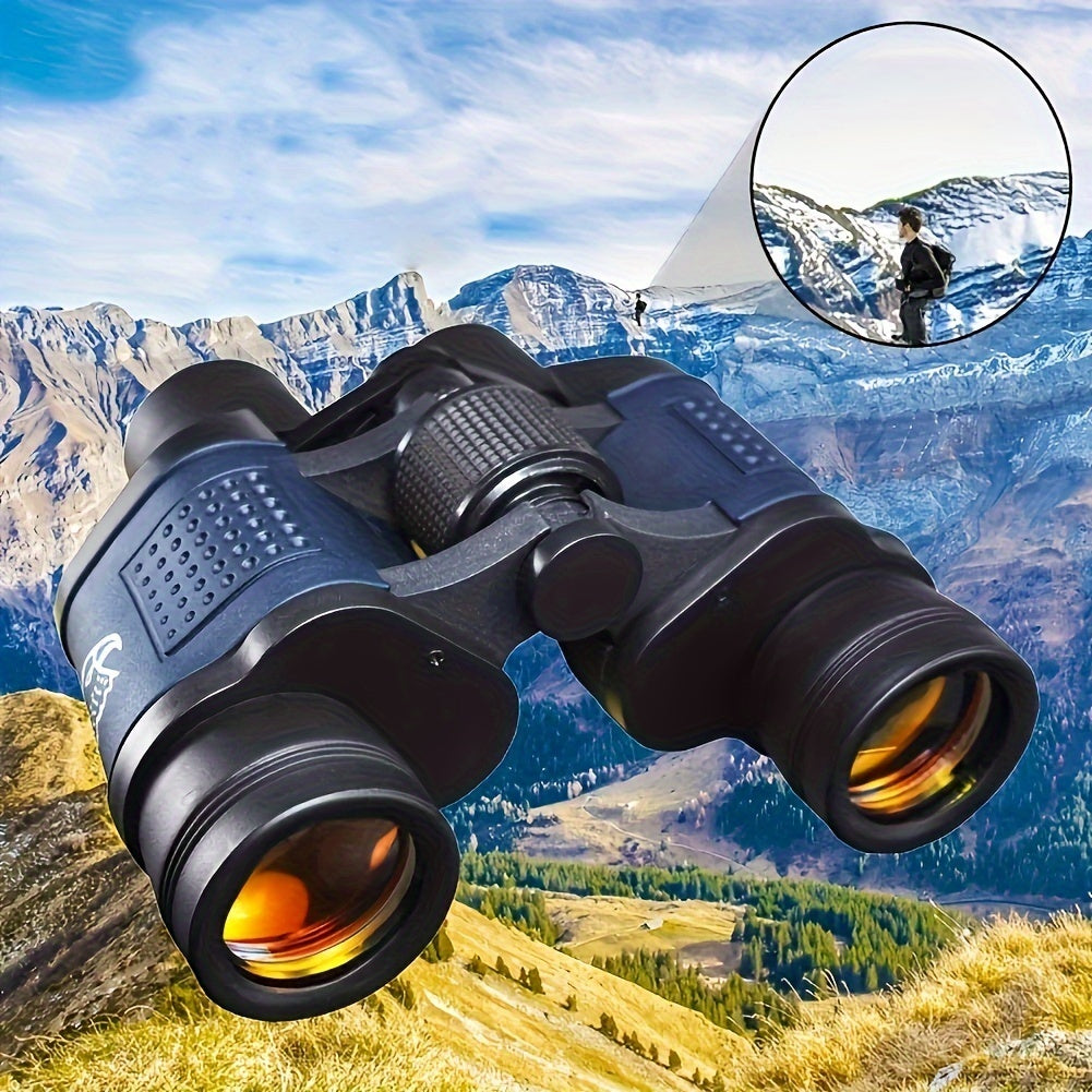 Binoculars For Adults High Power,60x60 With Low Light Night Vision Waterproof Binoculars Watching Outdoor Sports Concerts Binoculars For Bird Watching Professional Pink Lucy