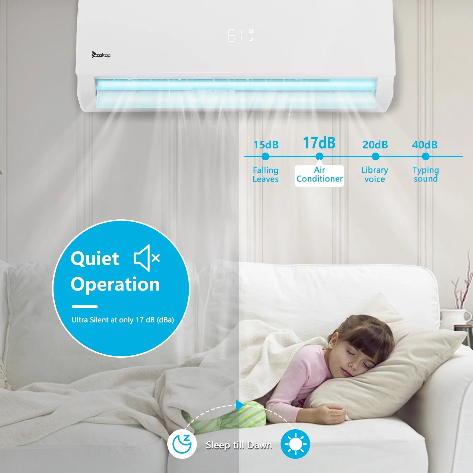12000BTU Wifi Enabled 21SEER2 115V Smart Split Type Inverter Air Conditioners with Heating Function