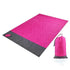 Portable Waterproof Picnic Mat Beach Mat Pocket Blanket Maroon Asteria
