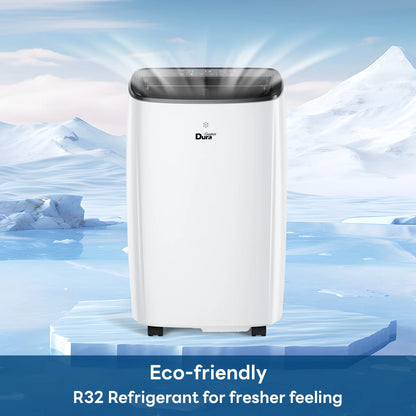 12000 BTU (ASHRAE) Portable Air Conditioners for Baseroom up to 300 Sq.Ft, with Cooler, Dehumidifier and Fan, 6550BTU (SACC) White