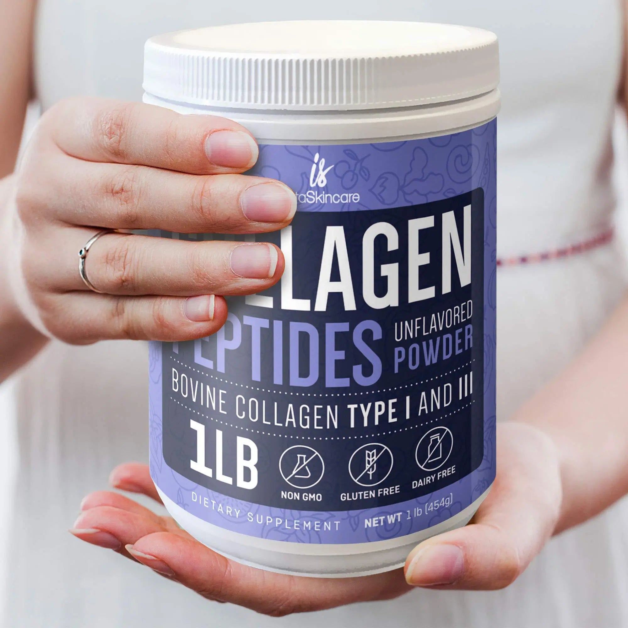 Collagen Peptides Powder for Women Hydrolyzed Collagen Protein Powder Periwinkle Eros