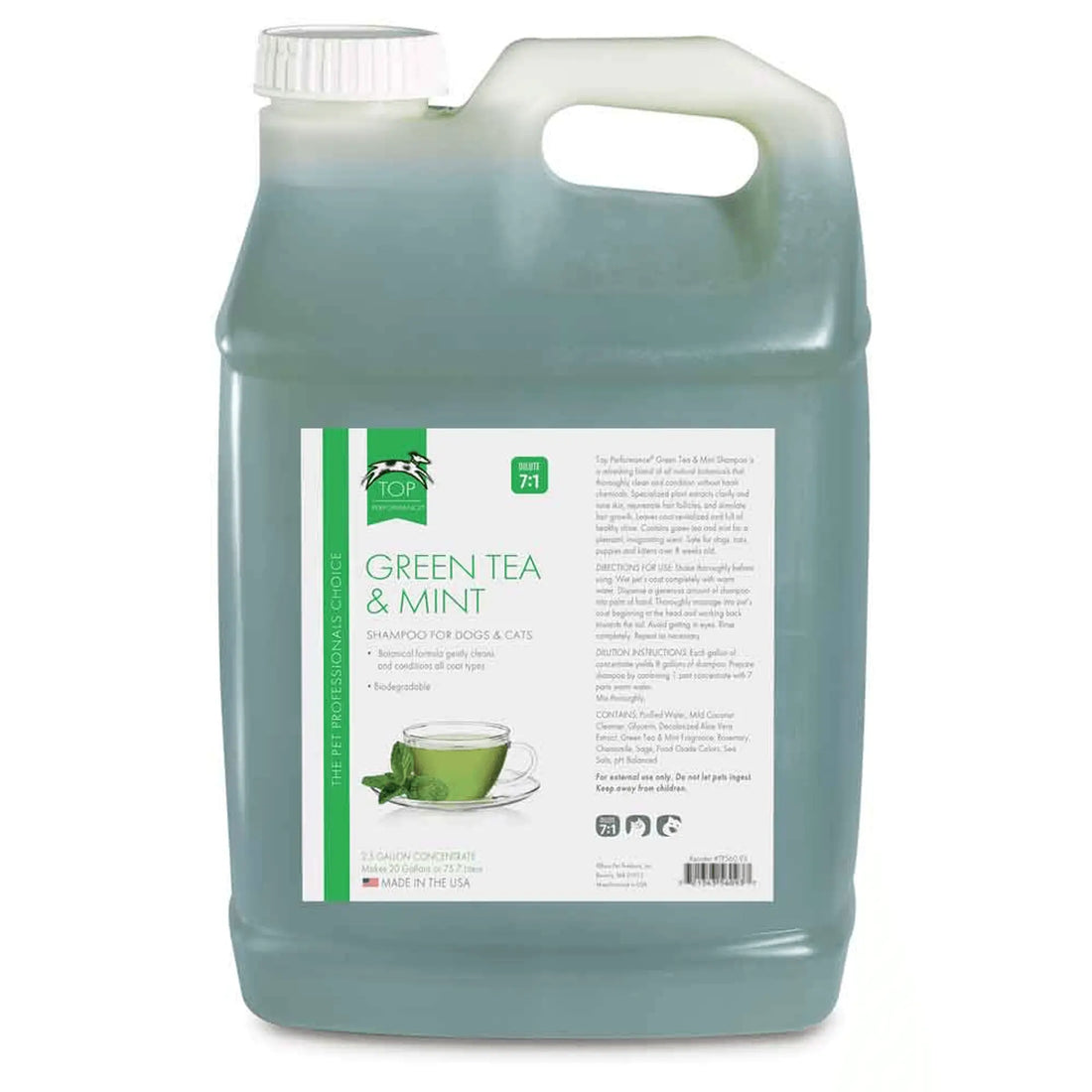 TP Green Tea &amp; Mint Shampoo – 2.5 Gallon Rejuvenating Formula White Diomedes