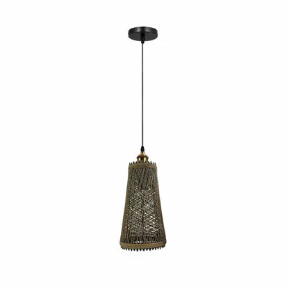 Natural Rattan Style Ceiling Pendant Light Shade E27 Base Handmade Sangria Angel