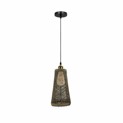 Natural Rattan Style Ceiling Pendant Light Shade E27 Base Handmade Sangria Angel
