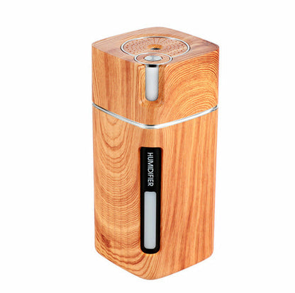 Ultrasonic Air Humidifier USB Mini Mist Maker LED Light Maroon Asteria