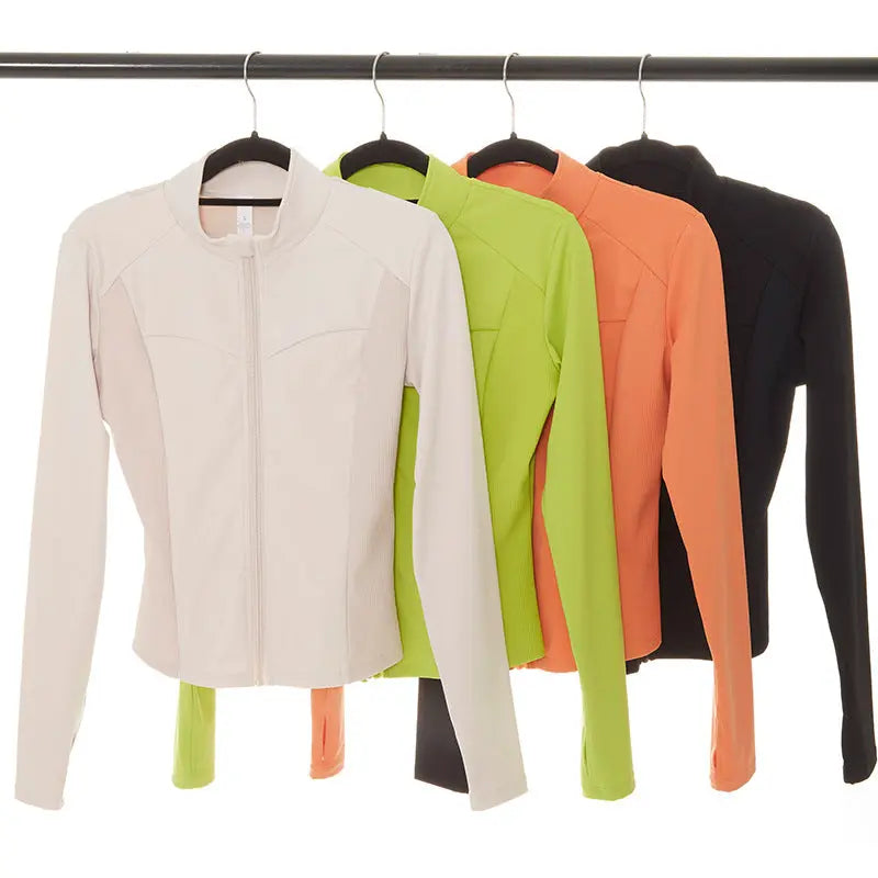 Nude Zipper Yoga Jacket Harlequin Iolaus
