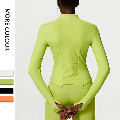 Nude Zipper Yoga Jacket Harlequin Iolaus