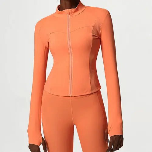 Nude Zipper Yoga Jacket Harlequin Iolaus