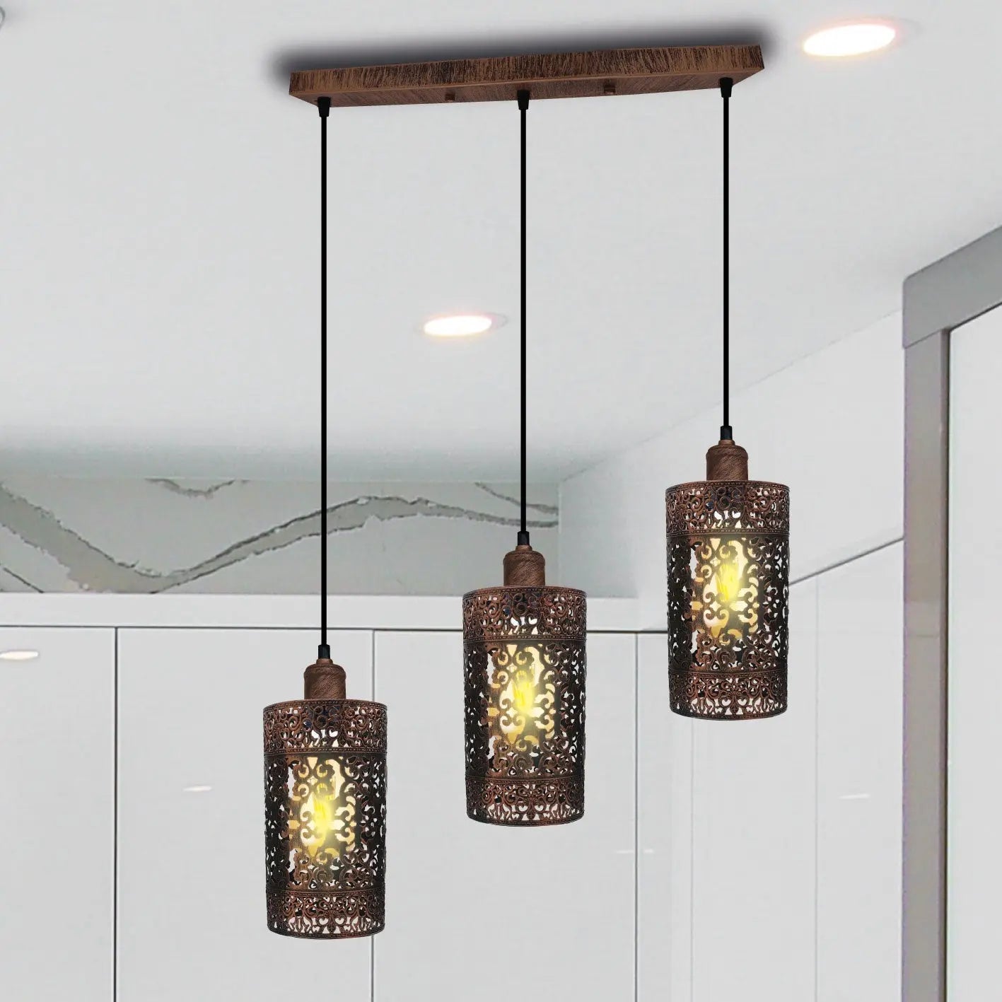Industrial vintage Retro 3 way Rectangle Drum Cylinder Rustic Red cage Sangria Angel