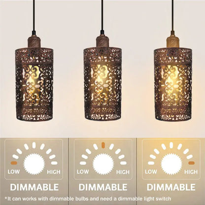 Industrial vintage Retro 3 way Rectangle Drum Cylinder Rustic Red cage Sangria Angel
