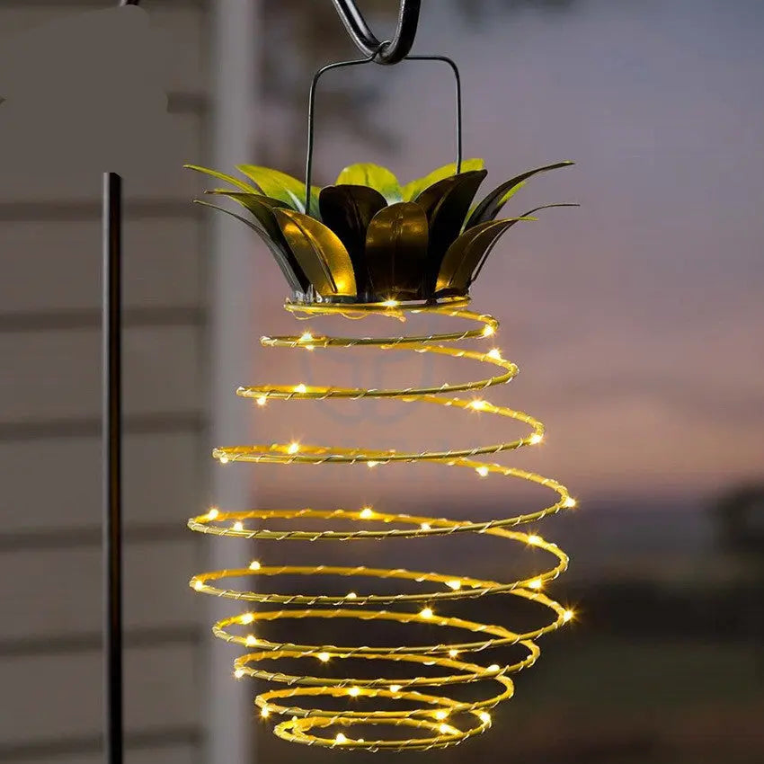 Outdoor Waterproof Garden Pineapple Solar Lights Path Lights Maroon Asteria