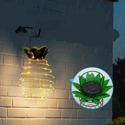 Outdoor Waterproof Garden Pineapple Solar Lights Path Lights Maroon Asteria
