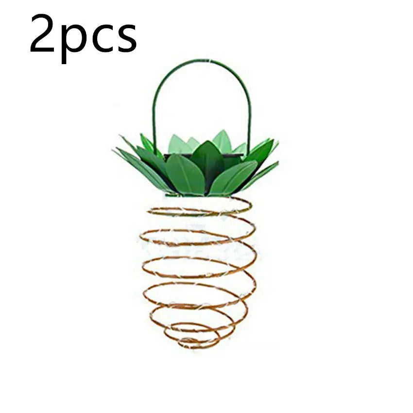 Outdoor Waterproof Garden Pineapple Solar Lights Path Lights Maroon Asteria