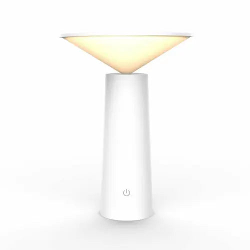 Rotating Lamp Head Three-color Light Charging Touch Maroon Asteria