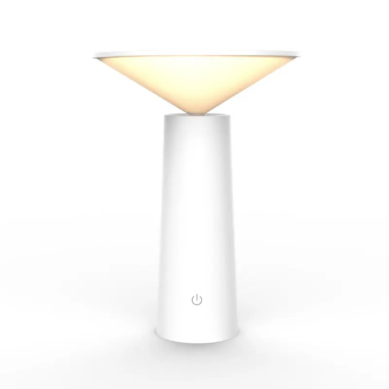 Rotating Lamp Head Three-color Light Charging Touch Maroon Asteria