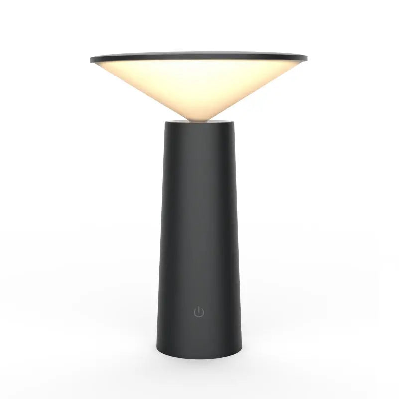 Rotating Lamp Head Three-color Light Charging Touch Maroon Asteria