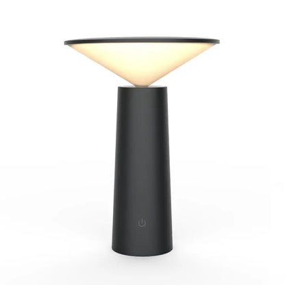 Rotating Lamp Head Three-color Light Charging Touch Maroon Asteria