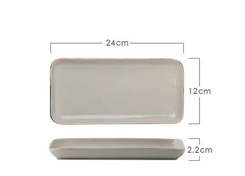 Light Luxury Ceramic Tableware Couple Tableware Crimson Medea