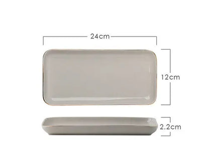 Light Luxury Ceramic Tableware Couple Tableware Crimson Medea