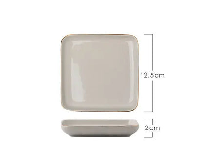 Light Luxury Ceramic Tableware Couple Tableware Crimson Medea