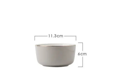 Light Luxury Ceramic Tableware Couple Tableware Crimson Medea