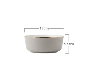 Light Luxury Ceramic Tableware Couple Tableware Crimson Medea