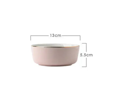 Light Luxury Ceramic Tableware Couple Tableware Crimson Medea