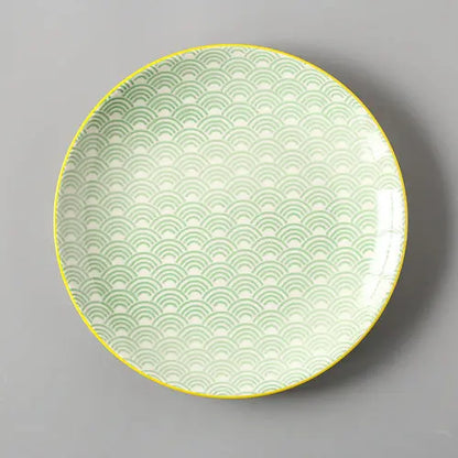 Home Creative Breakfast Plate Meal Plate Dinner Plate Sushi Tableware Crimson Medea
