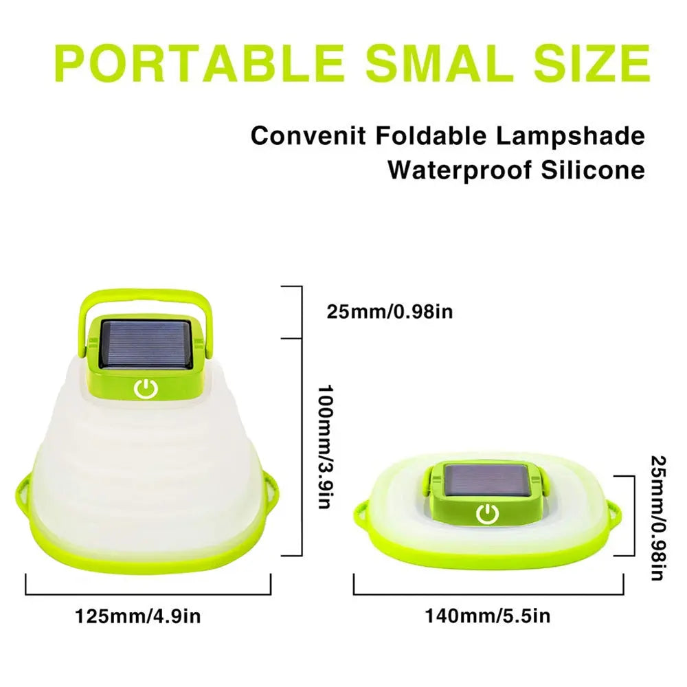 Collapsible Camping Light IP68 Waterproof Solar Foldable Maroon Asteria