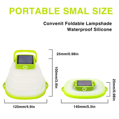 Collapsible Camping Light IP68 Waterproof Solar Foldable Maroon Asteria