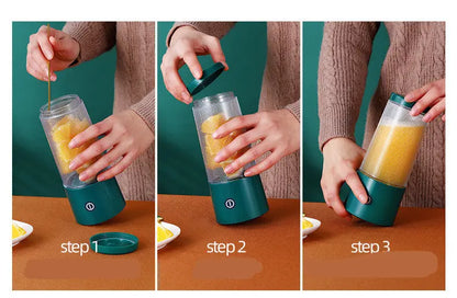 Rechargeable Portable Juicer Cup Small Portable Fruit Juice Machine Crimson Medea