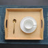 Retro Rectangular Wooden Serving Tray Tea Cutlery Trays Storage Pallet Crimson Medea