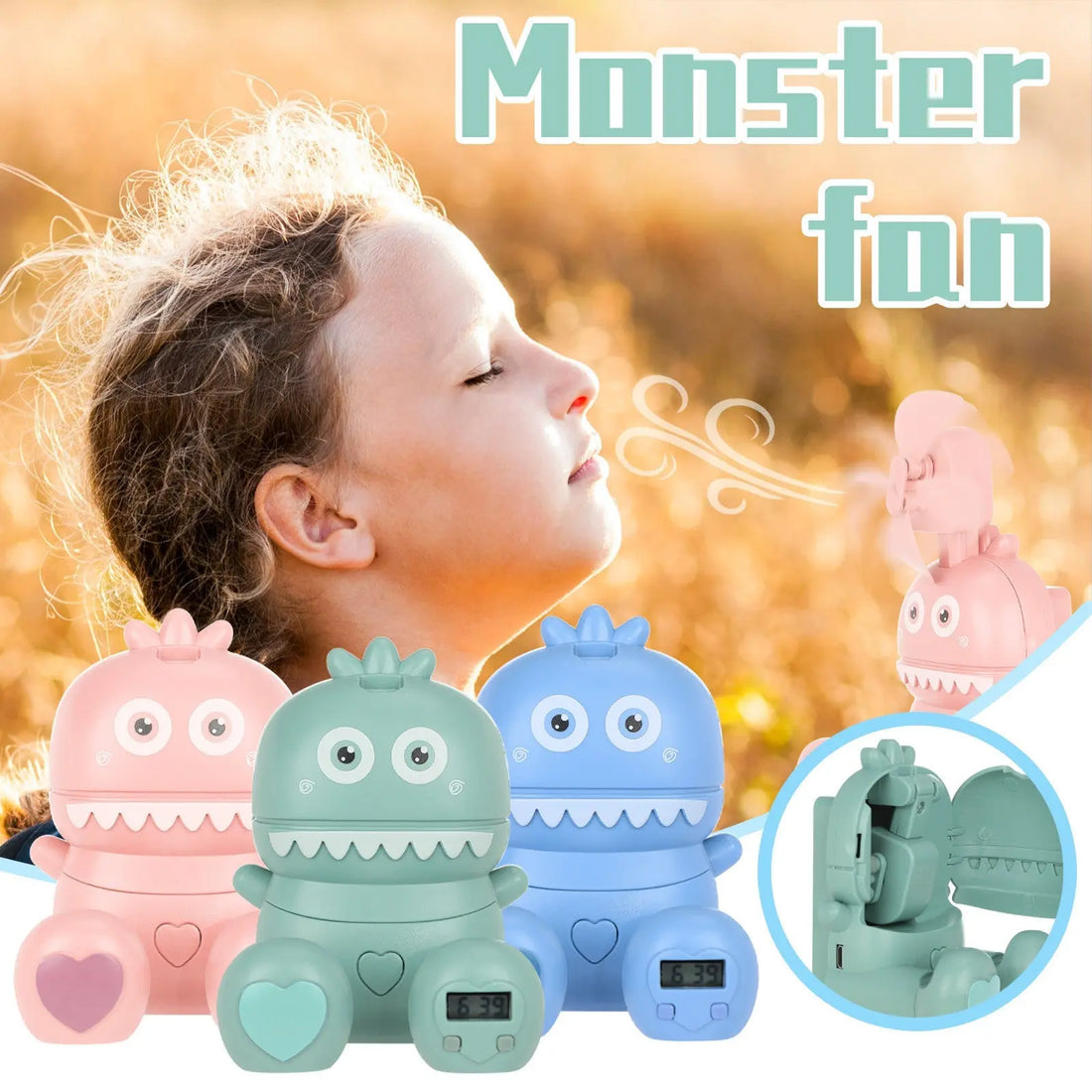 Portable Mini Watch Fan USB Charging Air Cooling Fan Maroon Asteria