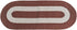 Braided Area Rug Woven Doormat Reversible Oval Floor Carpet Washable Throw Mat for Patio Bedroom Kitchen Living Room Coffee 24"X60"X0.5"