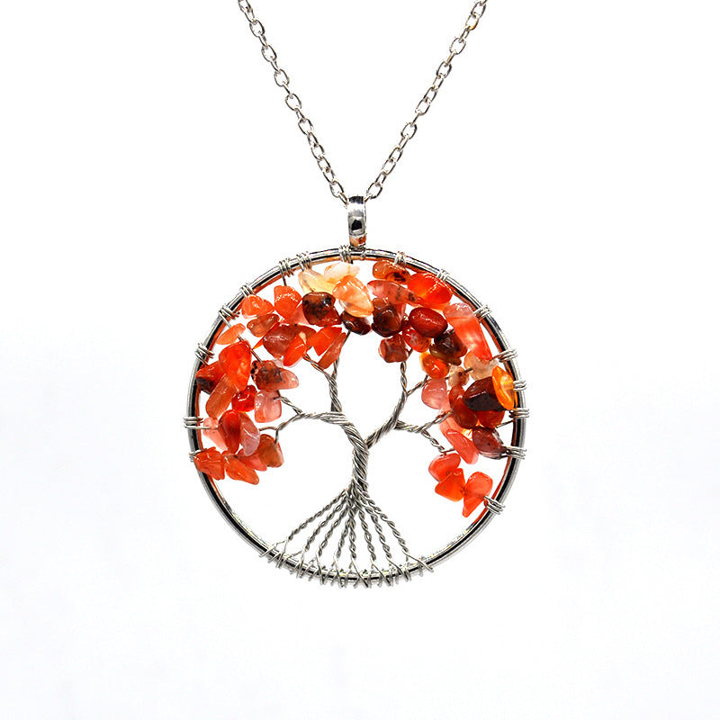 Kabala Life Tree necklace Pink Lucy