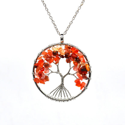 Kabala Life Tree necklace Pink Lucy