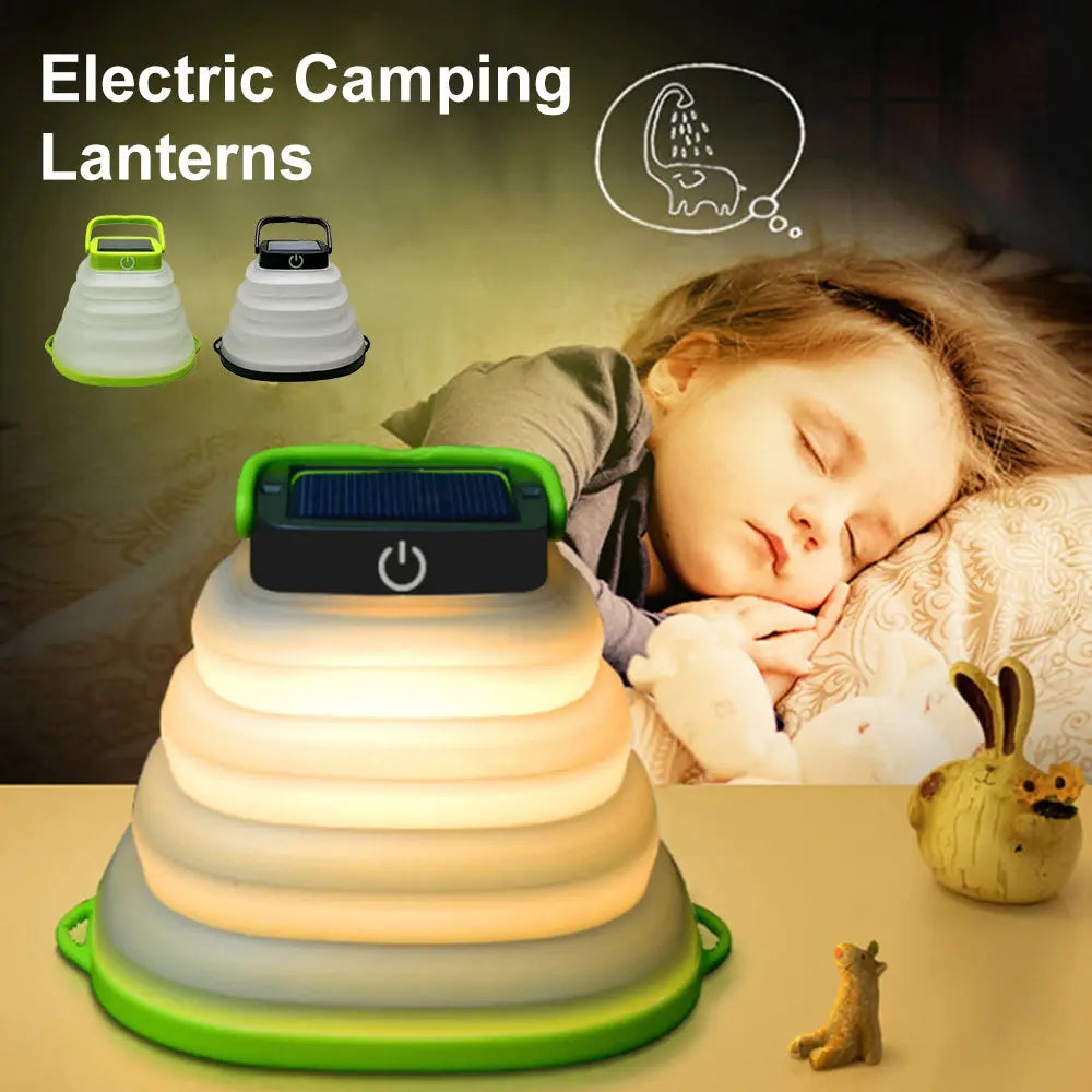 Collapsible Camping Light IP68 Waterproof Solar Foldable Maroon Asteria