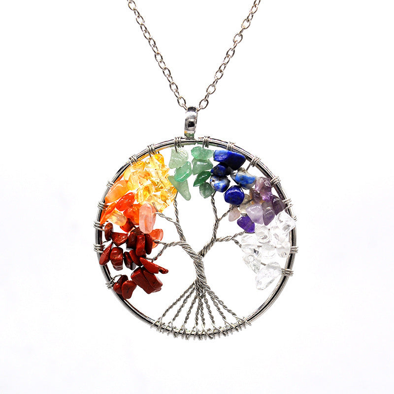 Kabala Life Tree necklace Pink Lucy