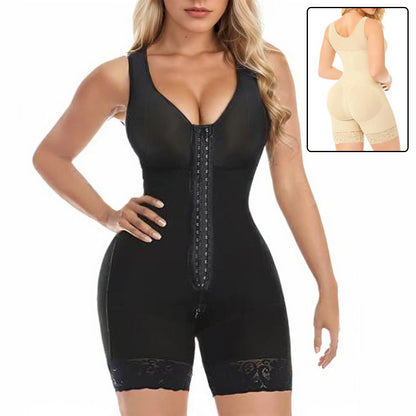 Shapewear Jumpsuit For Women Tummy Control Post Surgery Full Body Shaper Butt Lifter With Zipper Crotch Pink Lucy