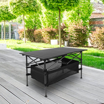 1Pc Folding Camping Table Portable Lightweight Aluminum Roll-up Picnic BBQ Desk With Carrying Bag For Outdoor Beach Backyard Party Patio Fedex Shipping Pink Lucy