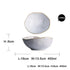 Irregular ceramic tableware Crimson Medea